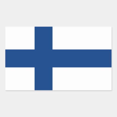 FINLAND RECTANGULAR STICKER