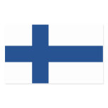 FINLAND RECTANGULAR STICKER