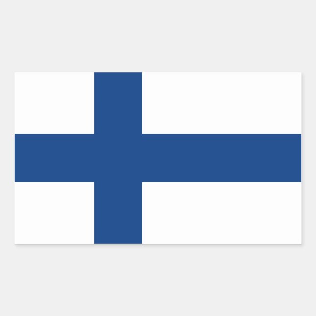 FINLAND RECTANGULAR STICKER (Front)