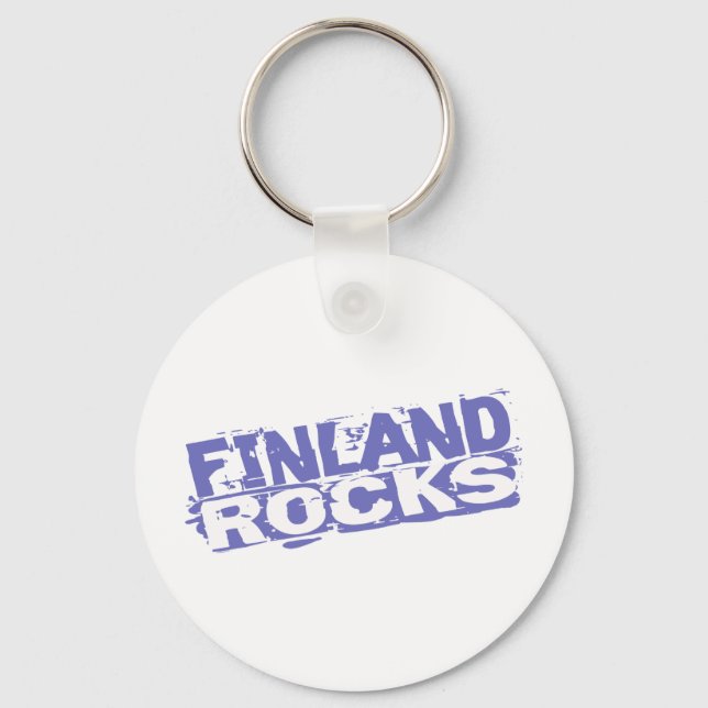 Finland Rocks Keychain (Front)