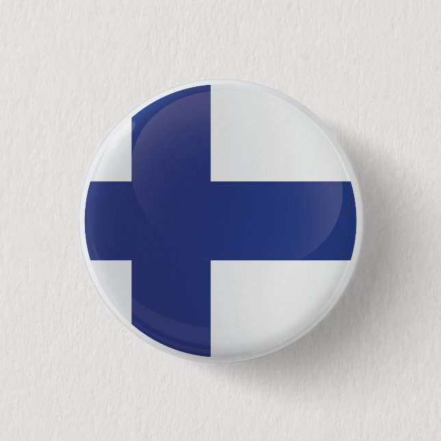 Finland  Round Icon Flag Button (Front)