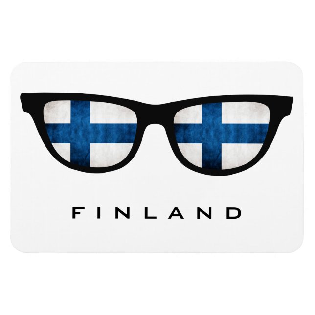 Finland Shades custom text & color magnet (Horizontal)