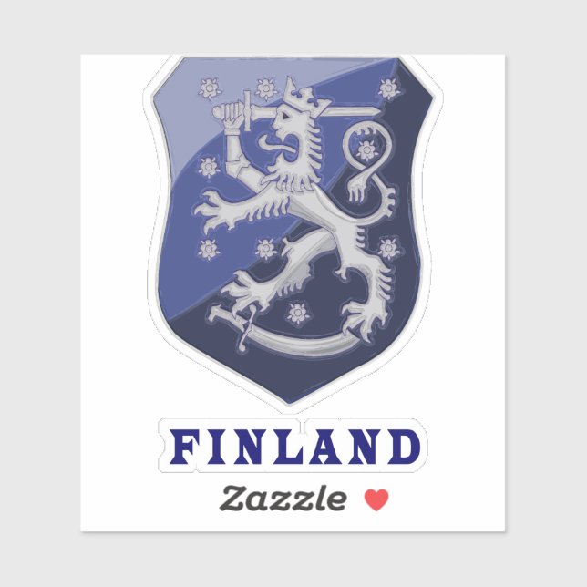 Finland shield design sticker (Sheet)
