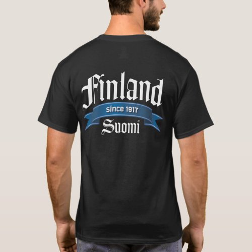 Finland Since 1917 Rev Back T_Shirt