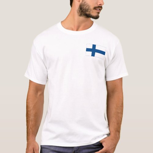 Finland SISU  Flag Premium White T_Shirt