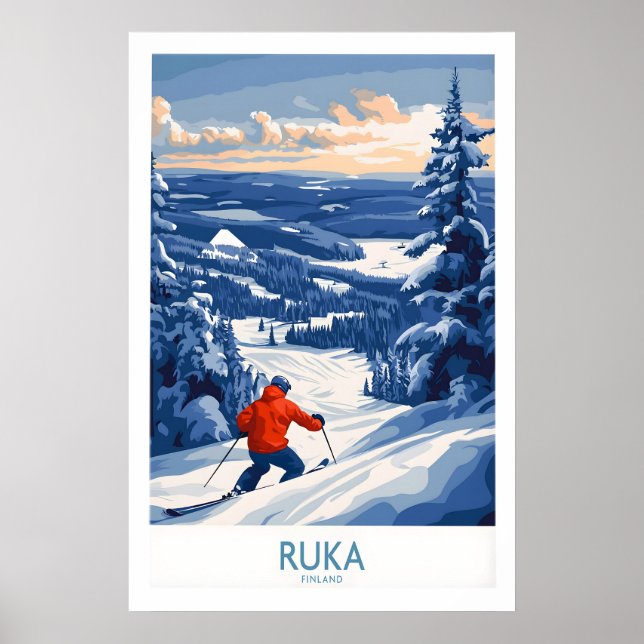 Finland Ski Adventure Poster 1 (Front)