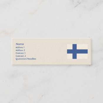 Finland - Skinny Mini Business Card by ZazzleProfileCards at Zazzle