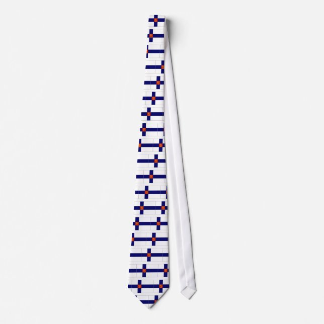 Finland State Flag Tie (Front)