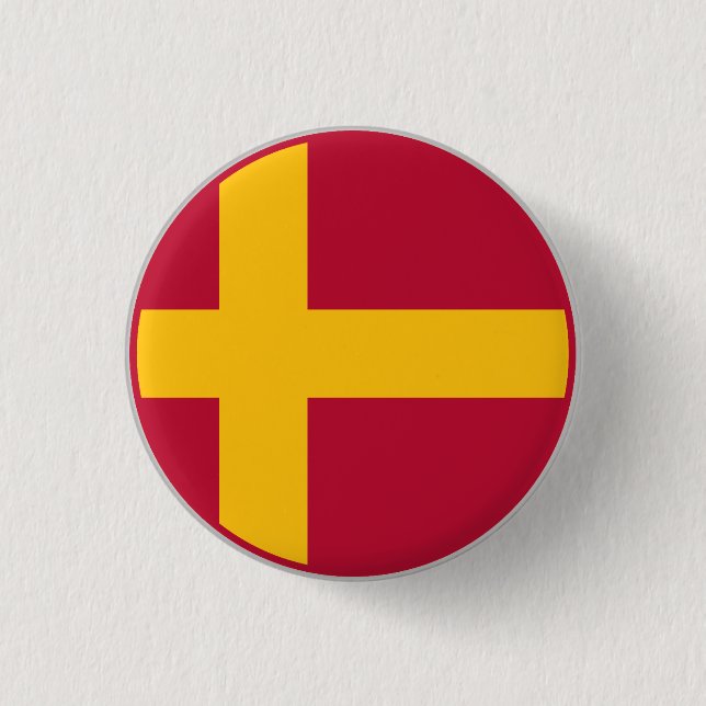 Finland Swede Flag Button (Front)