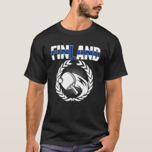 Finland Table Tennis  Finnish Ping Pong Team Suppo T-Shirt