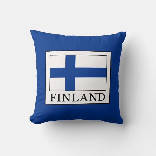 Finland Throw Pillow (Front)