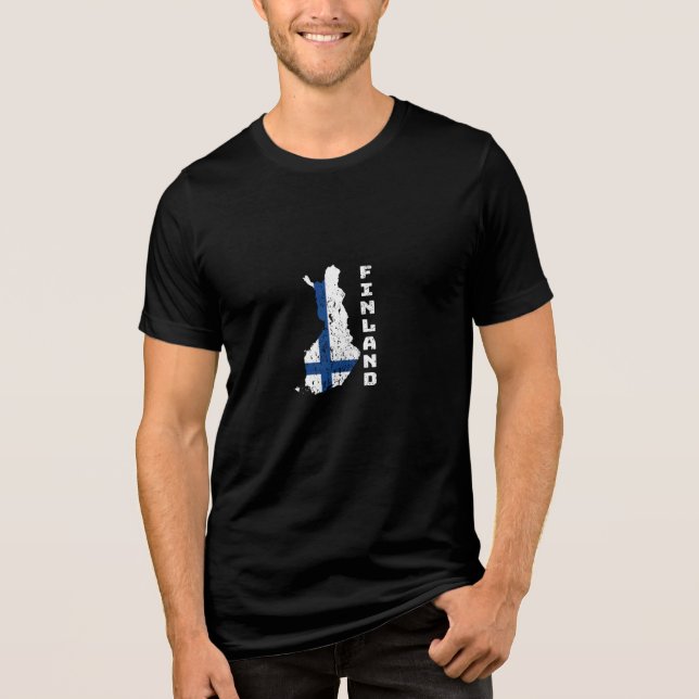 Finland   Tri-Blend shirt (Front)