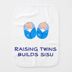 Finland Twins Baby Burp Cloth