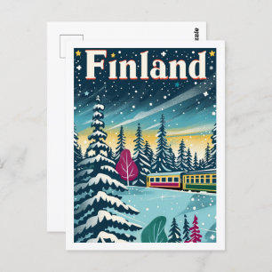 Finland Vintage Famous Travel Place Postcard