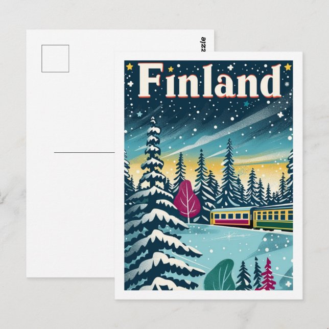 Finland Vintage Famous Travel Place Postcard (Front/Back)