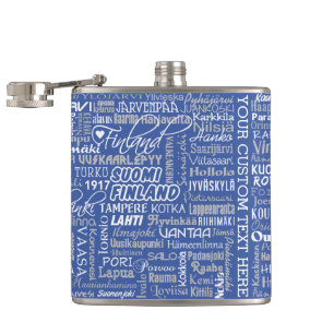 Finland's Towns custom color flask