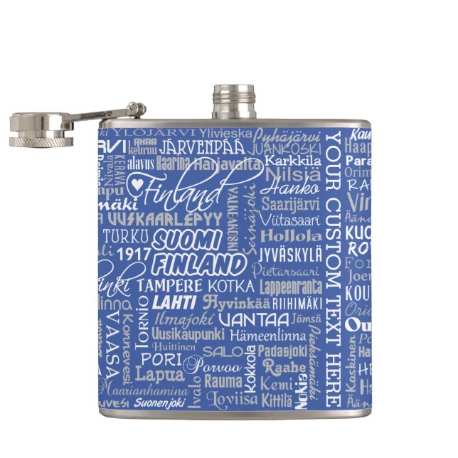 Finland's Towns custom color flask (Opened)