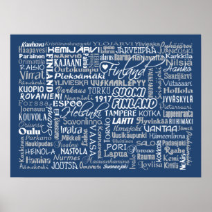 Finland's Towns custom poster