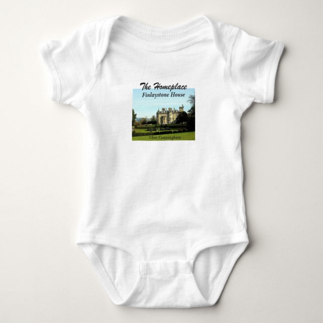 Finlaystone House – Scottish Cunningham Clan Baby Bodysuit (Front)
