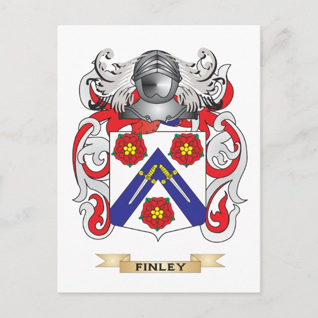 Finley Coat of Arms Postcard (Front)