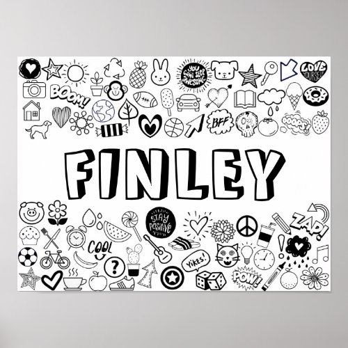 FINLEY Colour_it_Yourself Outline Design Poster