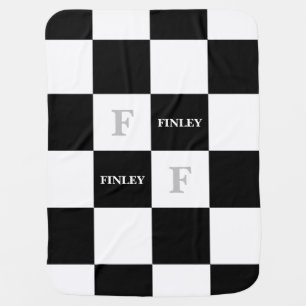Finley Name Custom Kid Unisex Nursery Name Reveal Baby Blanket