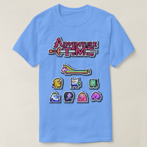 Finn and Jakes Adventure Team _ PixelArt T_Shirt