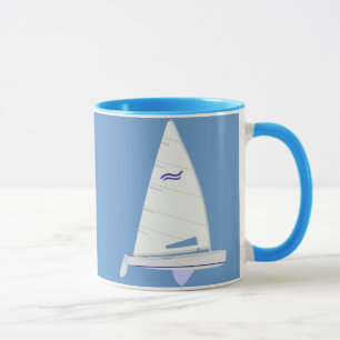 Finn Class Racing Sailboat Mug