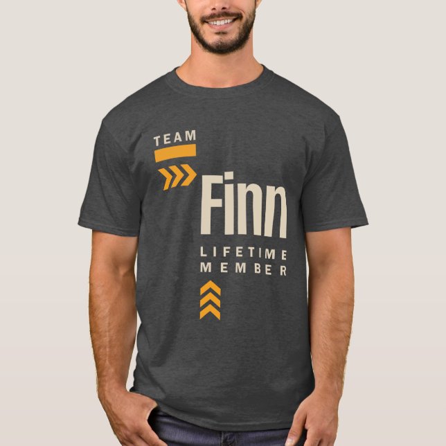 Finn Personalized Name Birthday Gift T-Shirt (Front)