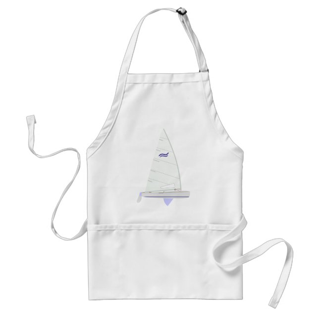 Finn Racing Sailboat onedesign Olympic Class Adult Apron (Front)