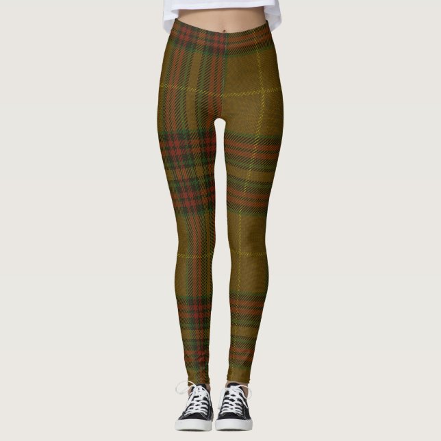 Finnegan Tartan Clan Plaid Leggings (Front)