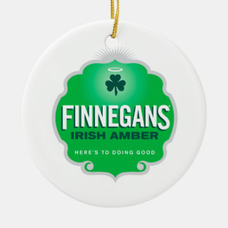 Finnegans Irish Amber Crest Ceramic Ornament