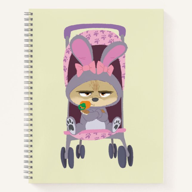 Finnick  - Baby Bunny Stroller Notebook (Front)