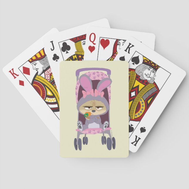 Finnick  - Baby Bunny Stroller Poker Cards (Back)