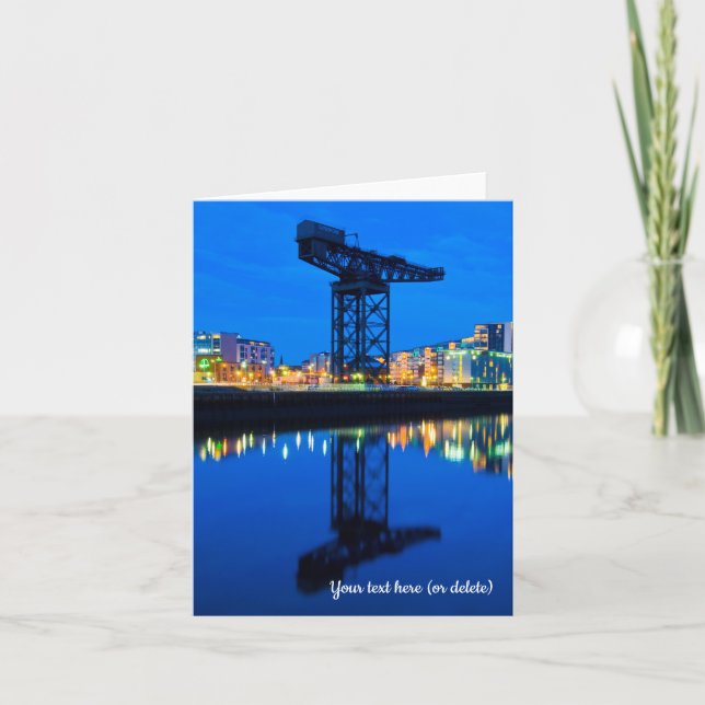Finnieston Crane, Glasgow Greeting Card (Front)