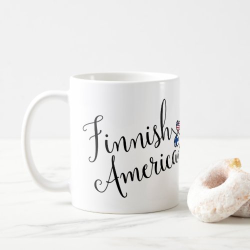Finnish American Entwined Hearts Mug