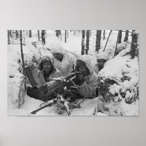 Finnish Army in the Winter War Poster