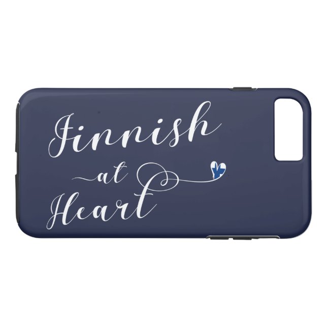 Finnish At Heart Mobile Phone Case, Finland Case-Mate iPhone Case (Back (Horizontal))