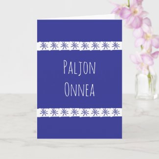 Finnish Birthday Card