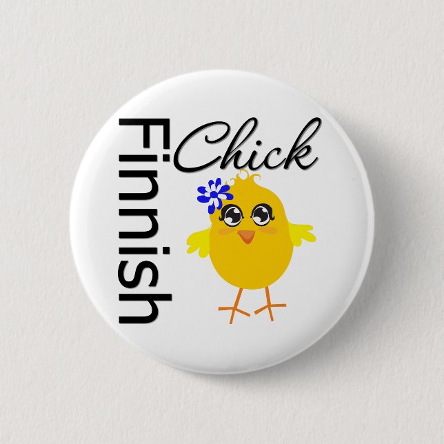 Finnish Chick Button (Front)
