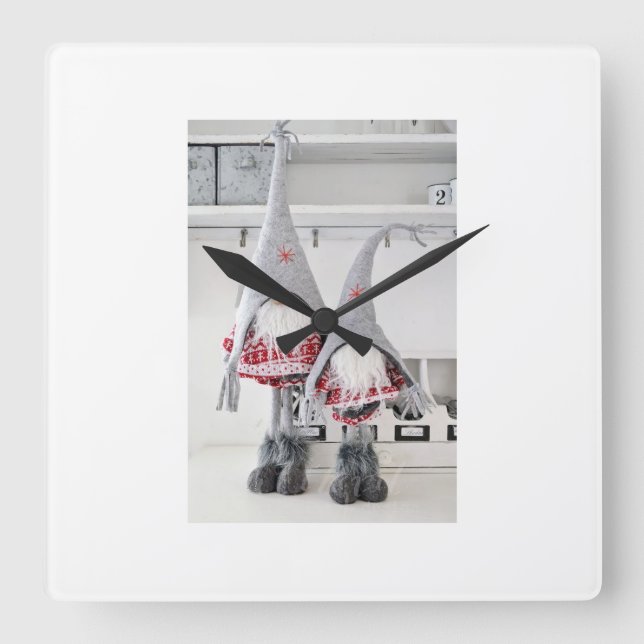 FINNISH CHRISTMAS GNOMES OF FINLAND CLOCK (Front)