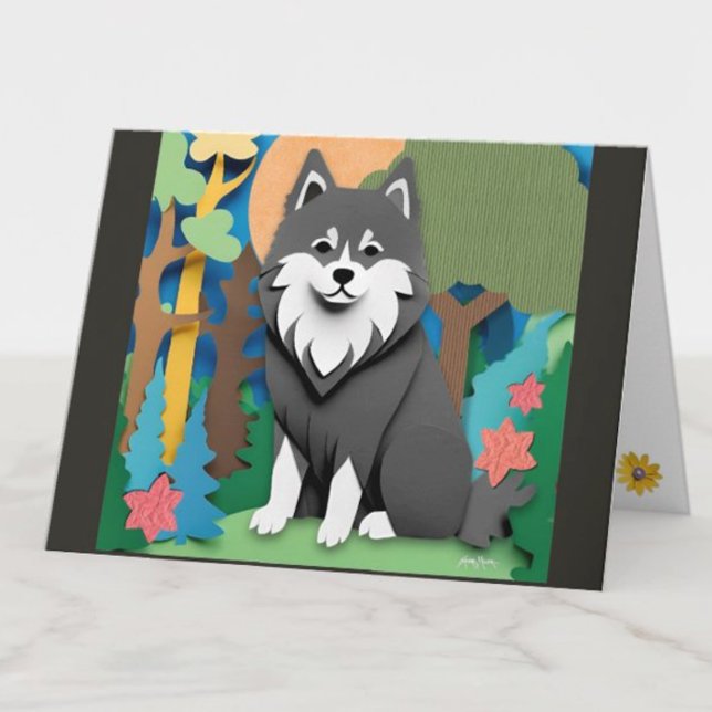FINNISH-ed  Lapphund  Card (Creator Uploaded)