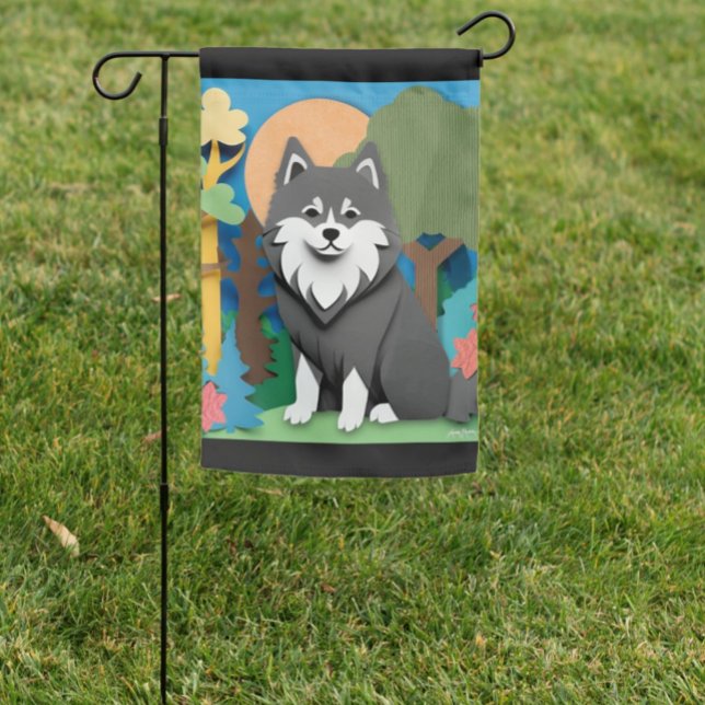 FINNISH-ed  Lapphund Garden Flag (Creator Uploaded)
