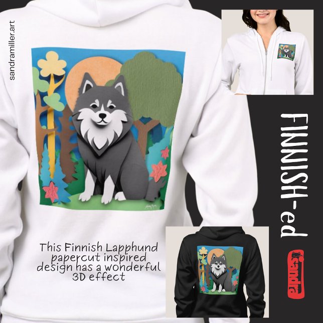 FINNISH-ed  Lapphund Hoodie (Creator Uploaded)