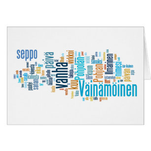 Finnish Epic Word Cloud Cards