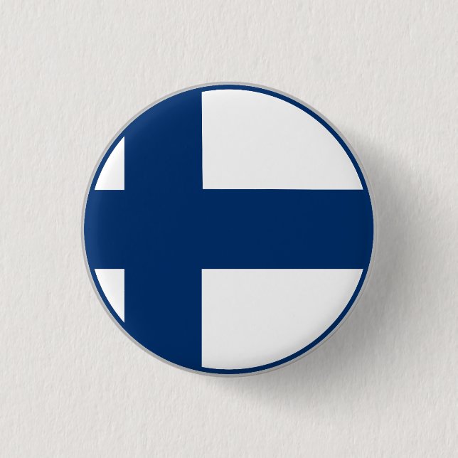 Finnish Flag Button (Front)