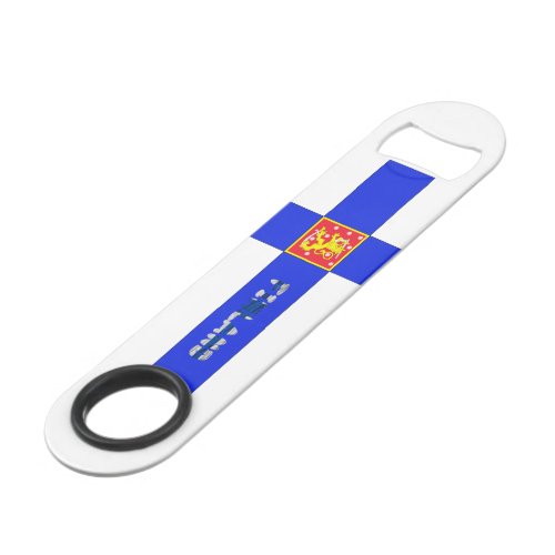 Finnish flag_coat of arms bar key
