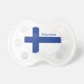 Finnish Flag custom pacifier (Front)