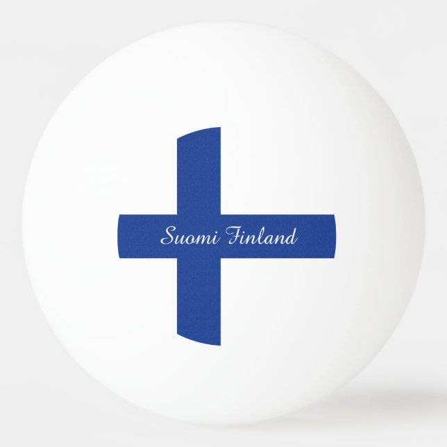 Finnish Flag custom ping pong balls (Front)
