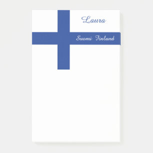 Finnish Flag custom Post-It notes